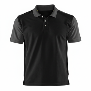 เสื้อโปโลชาย แขนสั้น สีดำกรมท่า แบบถัก ระบายอากาศได้ดี สไตล์ลำลอง - Product Image 6