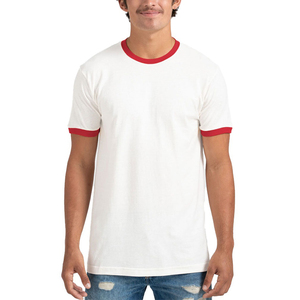 Camiseta Ringer de Alta Calidad con Logotipo Frontal, Cuello Redondo, Manga Corta, Corte Regular, 220 Gramos, 100% Algodón, Antiencogimiento, Unisex para Hombre - Product Image 1