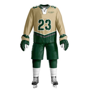 Vente directe d'usine, uniforme de hockey sur glace personnalisable avec tissu durable, coupe extensible, parfait pour les joueurs - Product Image 2