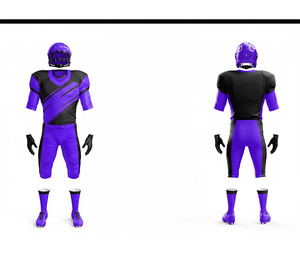 Maillots de football américain OEM, uniformes, sublimation, logo personnalisé, vêtements d'équipe |   Tenue de football d'équipe |   Vêtements de sport en polyester respirant - Product Image 3