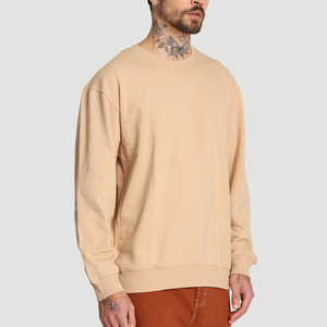Premium Fabric Crew Neck <b>Pullover</b> Streetwear And Sportswear Apparel Heavyweight Cotton Blend <b>Pullover</b> <b>Men</b> Casual Sweatshirt - Product Image 4