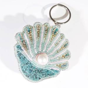 Luxury Embroidery Beaded Keychain Handmade Floral Beadwork <b>Key</b> <b>Ring</b> Stylish <b>Bag</b> Accessory - Product Image 1