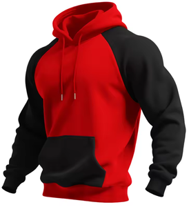 Autumn Winter Men’s <b>Raglan</b> Contrast Hoodie Outdoor Sports Sweatshirt Fashion Casual Hooded <b>Top</b> Custom Logo - Product Image 5