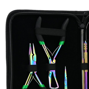 Kit de Herramientas Confiable para Extensiones de Cabello 2026 con Alicates, Aguja de Extracción, Ganchos, Clips y Cuentas para Aplicación en Salón - Product Image 3