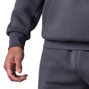 <b>Mens</b> Charcoal <b>Grey</b> Winter Pullover Hoodie Casual Fleece <b>Sweatshirt</b> Long Sleeve Athletic Gymwear Customized Apparel - Product Image 6