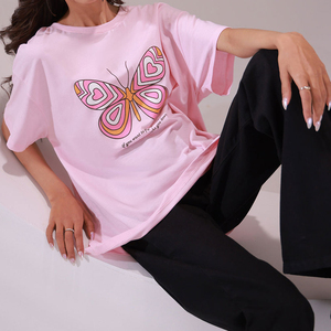 Camiseta informal estampada de verano para mujer, camiseta de algodón transpirable, ropa femenina cómoda y ligera de manga corta - Product Image 5