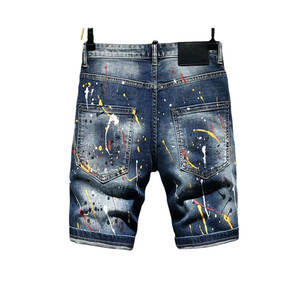 Shorts en jean pour hommes de qualité supérieure, shorts en denim pour hommes, pantalons courts pour hommes, jeans jeunes, coupe ajustée, respirant, léger, design personnalisé - Product Image 4