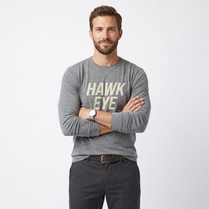 Camisetas de Hombre de Alta Calidad, Personalizadas, de Poliéster Tejido, Corte Regular, Manga Corta, Cuello Redondo, Color Liso, con Diseño Frontal HAWK EYE SPORTS - Product Image 5