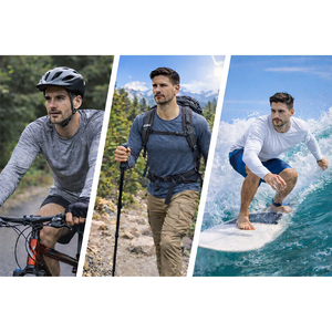 Adult Men's Raglan Long Sleeve T-Shirt Quick Dry Color Blocked Solid Knitted O Neck Casual Sportwear Regular Fit <b>Athletic</b> Shirt - Product Image 6
