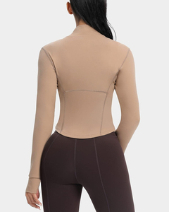 Women's <b>Yoga</b> Fitness <b>Jacket</b> Breathable Athletic Workout Running Training Activewear Full Zip Sportswear Outerwear custom <b>jacket</b> - Product Image 2