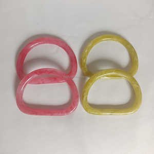 Modern Design Round Resin Bag Handle Beautiful Colorful Design with Stylish Buckle Low Price for High Decorative - Product Image 2