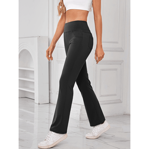 Pantalones de Cintura Alta para Mujer con Bolsillos Prácticos, Pantalones Cómodos - Product Image 6