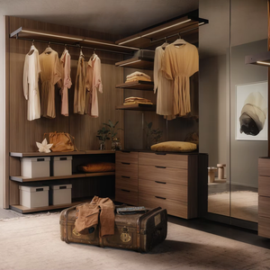 Armoire modulaire de luxe moderne personnalisée JY Project, en bois MDF, avec portes coulissantes, meubles de rangement pour chambre à coucher, imperméable, montage facile - Product Image 5