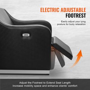 664 libbre capacità di carico barbiere negozio parrucchiere attrezzature elettrico regolabile Shampoo sedia ceramica ciotola Beauty Spa - Product Image 3