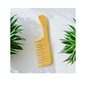 Peigne en bambou naturel écologique, peigne en bois pour démêler les cheveux, masser le cuir chevelu et prendre soin des cheveux - Product Image 5
