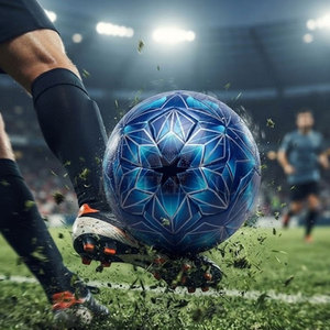 Ballon de football professionnel, surface extérieure imperméable, construction durable, léger, confortable, logo personnalisé, toutes les couleurs, toutes les tailles - Product Image 3