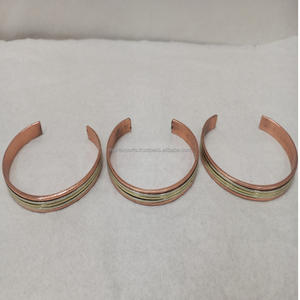 Solid <b>Copper</b> Charm Bracelet for Women Handmade Healing Luxury Elegent Vintage Style Daily Wear for Joint Pain Relief Energy - Product Image 2