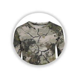 Camisa Táctica de Caza de Lona para Hombre, Invierno, 100% Acrílico, Antiestática, Antipolvo, Transpirable, de Secado Rápido, Manga Larga, Cuello Redondo - Product Image 3