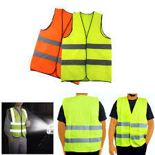 Gilet de sécurité réfléchissant pour homme, jaune-orange, respirant, léger, décontracté, avec bandes réfléchissantes pour le travail, été - Product Image 4