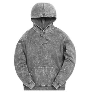 Sweat-shirt à capuche zippé pour homme, gris uni, 100 % coton molletonné, anti-boulochage, décontracté, pour l'automne, avec poches, coupe classique, ODM - Product Image 1