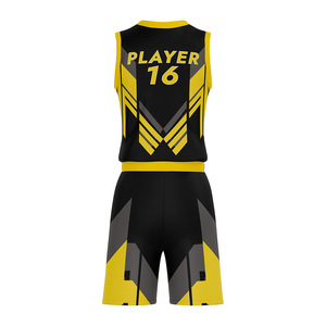 Professional Basketball Uniform Set Men Sublimation Printed Jersey Shorts Team Sportswear Custom Design OEM - Product Image 4