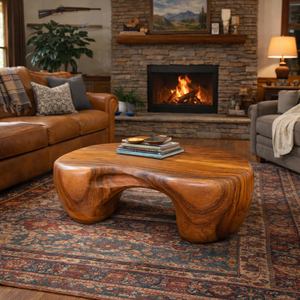Wholesale Modern Solid Wood Coffee Table Living Room Handmade Natural Wood Eco-Friendly Durable Decor Unique Design - Product Image 2
