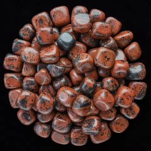 หินออบซิเดียนมะฮอกกานีขัดเงาขนาด 18-25 มม. สำหรับตกแต่งบ้าน งานฝีมือเสริมฮวงจุ้ย - Product Image 3