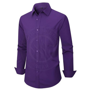 เสื้อเชิ้ตติดกระดุม ผ้าฝ้ายผสมเนื้อนุ่ม น้ำหนักเบา ใส่ได้ทุกวัน เสื้อเชิ้ตผู้ชายสไตล์มืออาชีพ - Product Image 3