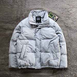 Chaqueta de Plumón Gruesa de Invierno al por Mayor, Personalizada OEM, Abrigo Térmico Cálido con Cuello Alto para Hombre y Mujer - Product Image 1