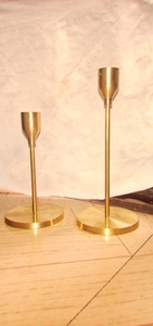Modern <b>Brass</b> <b>Candlestick</b> Holder Set of 3 Tiered Design Home Decoration Durable Metal Candle Holders - Product Image 5