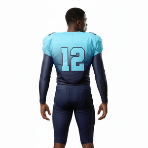 Ensemble unisexe à manches courtes en maille respirante à séchage rapide, imprimé par transfert thermique, de haute qualité, avec logo personnalisé et nom, pour le sport américain - Product Image 2