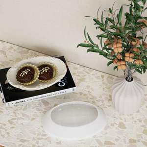 Molde de Silicona de Resina para Bandeja Redonda, Ovalada y Cuadrada con Relieve - Product Image 4