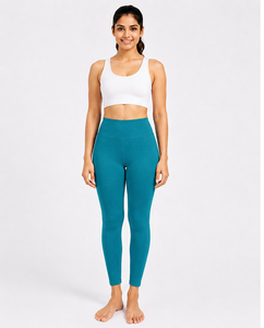Women Solid High Waist Yoga <b>Leggings</b> <b>with</b> Butt Shaping Design Breathable Cotton Spandex Material and Utility <b>Pocket</b> For Sports - Product Image 6