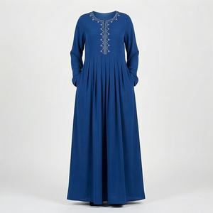 Nouvelle Abaya au design optimal, couleur personnalisée, pour femmes, services OEM, séchage rapide, respirante, robe longue islamique pour femmes, vente en gros - Product Image 1