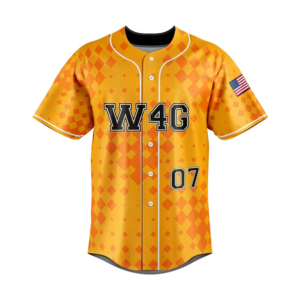 Baseball Jersey Unisex Red Polka Dot Full Sleeve Button Front Customizable Sport Apparel Adult Size Regular 100% <b>Polyester</b> - Product Image 5