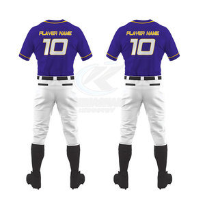 ชุดเบสบอลผ้าโพลีเอสเตอร์คุณภาพสูง ระบายอากาศได้ดี ผิวสัมผัสเรียบเนียน สวมใส่สบาย เหมาะสำหรับทีม - Product Image 3