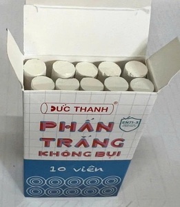 Child Safe Eco Friendly Wholesale Jumbo Dustless Bright White <b>Chalk</b> for Office Stationery School Supplies - Product Image 2
