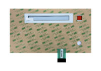 Panneau de commande à clavier à membrane personnalisé, superposition graphique, boutons numériques, fenêtre d'affichage, circuit flexible 1024x768