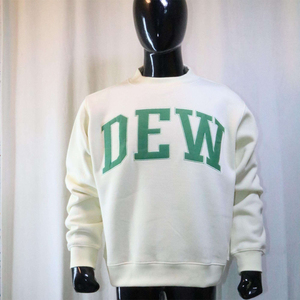 Sudadera de cuello alto para mujer con bordado de letras DEW personalizado, estilo oversize, informal, ropa urbana, venta al por mayor, marca privada - Product Image 2