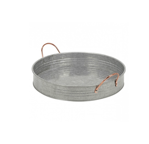 Bandeja Redonda Multiusos de Metal para Servir Alimentos, para Bodas, Restaurantes, Bandeja de Hojalata para Servir Comida en el Hogar - Product Image 4