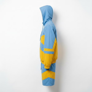 Conjunto Deportivo Unisex con Bloques de Color, Sudadera con Capucha y Cierre Frontal, Manga Larga, Ligero, Transpirable, Ropa Deportiva Informal de Verano - Product Image 2