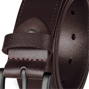 Nuevo cinturón de cuero para hombre, estilo casual personalizable, 100% cuero genuino con hebilla - Product Image 6