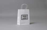 Sac en papier textile imprimé flexo biodégradable, recyclable, lavable, naturel, très demandé, pour accessoires de mode boutique