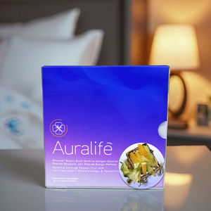 Auralife Relaxation Sleep, Extracto de Hoja de Maíz Maizinol, L-Teanina, Rhodiola Adaptógeno en Sobres, 4 para el Estrés, Calma y Equilibrio - Product Image 1