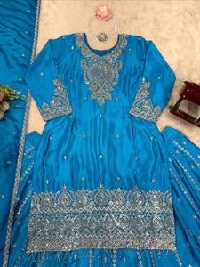 Lehenga pour femme, fait main, moderne, ethnique, en faux georgette, orné de sequins, pour Diwali, mariage, fête, remise de diplôme, printemps, automne, été, hiver - Product Image 5