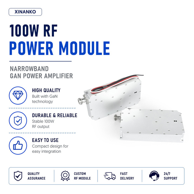 LoRa Module OEM Customized 100W 6600-6800MHz GaN Technology for FPV Drone Defense Enhanced Signal Suppression Technology