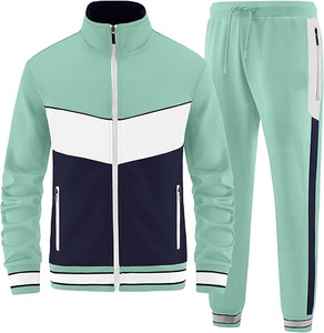 STALWART IMPEX Unisex Tracksuit Full Zip <b>Jacket</b> Side Pockets Matching Pants Breathable Solid Color Casual Autumn Wear Adult - Product Image 3