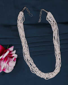 สร้อยคอไข่มุกน้ำจืดธรรมชาติ 9 เส้น หลายชั้น ทำด้วยมือ - Product Image 4