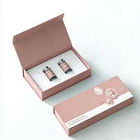 Caja de Embalaje de Papel Rígido Aséptico Personalizada para Viales de 3ml, 5ml y 10ml, con Cierre Magnético, Materiales Reciclados Ecológicos, Grabado en Relieve y Esponja