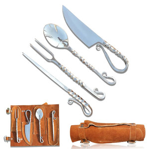 Juego de cubiertos medievales, utensilios de comedor tradicionales con aspecto vintage para hoteles, cafeterías, restaurantes y uso doméstico. - Product Image 1